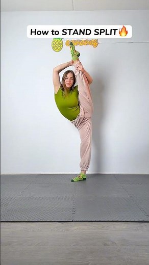 EASY STANDING SPLIT TUTORIAL😱🔥 #gymnast #howto #split #easy #tips #tutorial