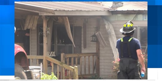 Fire from burning leaves spreads to home in Trinity