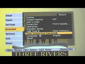 Initial Setup of Epson Projector