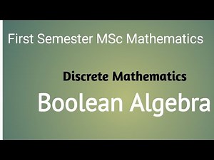 Properties of Boolean Algebra/// Discrete Mathematics /// first pg Mathematics //calicut university