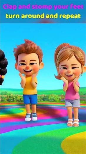 Candy Heroes – Round and Round | Clap & Stomp Kids Dance Song 🎵 | Part 1 #Shorts