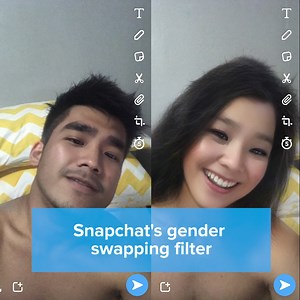 89K views · 286 reactions | A new Snapchat filter is letting people see what they would look like as a different gender. And it's seriously messing with our heads.  | Mashable Southeast Asia | Facebook