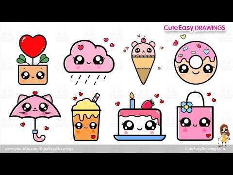 1 Hour of Cute & Easy Drawing Compilation Video | Easy Step-by-Step Tutorials for Kids!