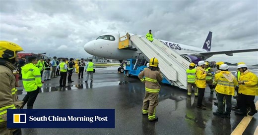 ‘Serious incident’ probed as HK Express plane hits signs after landing