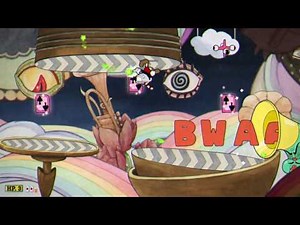 🎺 Cuphead - Funhouse Frazzle Run-and-Gun All Coins Guide Walkthrough Gameplay