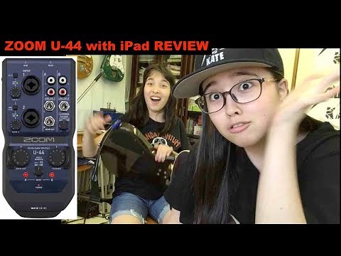 Zoom U-44 Handy Audio Interface with iPad Review - Zoom U-44 iPad編