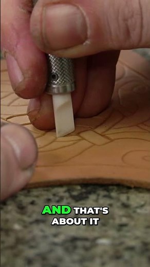 Leather CARVING is EASY - Fastest Example Ever