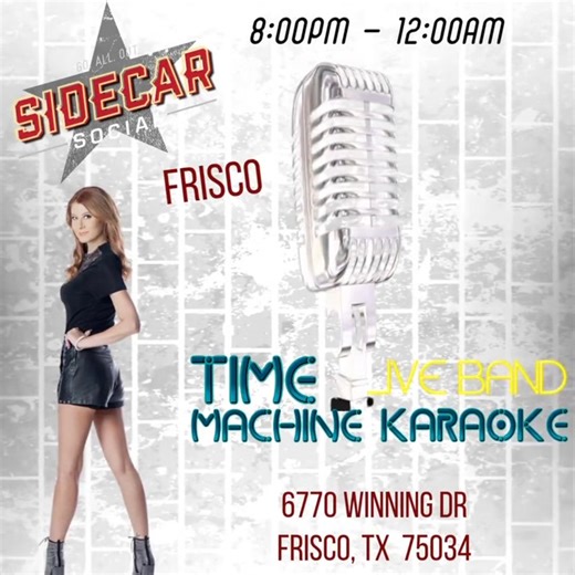 ‼️ Sidecar Social Addison & Sidecar Social Frisco ‼️ Time Machine...