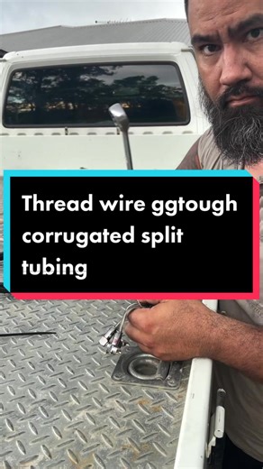 How to Easily Thread Wire Through Corrugated Split Tubing