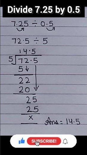 DECIMAL NUMBERS DIVISION #decimal #division #mathsshorts