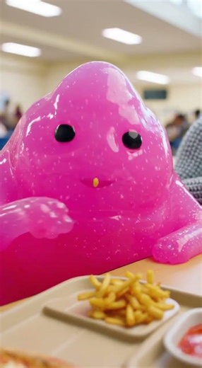 Aliens Having Lunch in a School Cafeteria #lunch #school