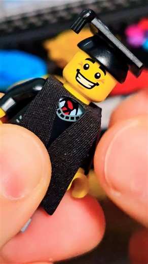 LEGO Graduate Series 5 Minifigure Build 🎓 #shorts #viral #trending #lego #gaming #fyp