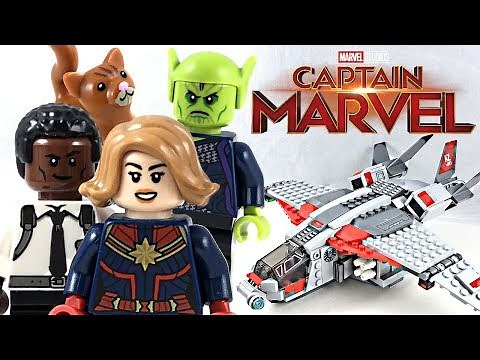 LEGO Captain Marvel and The Skrull Attack review! 2019 set 76127!