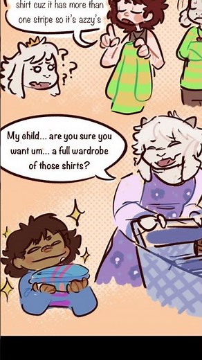 Chara vs Frisk Shirts - Undertale Comic Dub #undertalememe #deltarunememes