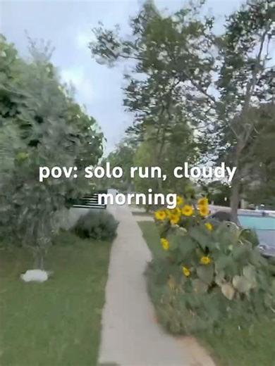 quiet cloudy run, just me today #povrun #morningroutine #solorun #runnerlife
