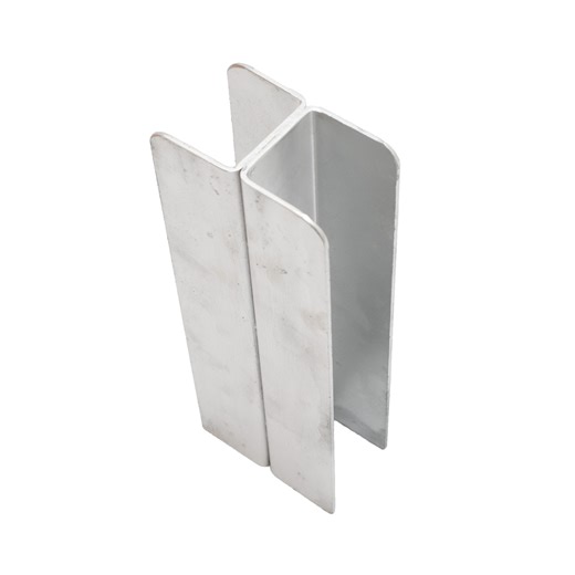 Ridgi 1.5m x 120mm x 60mm Galvanised Steel H Joiner Post Upright Sleeper