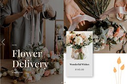 Flower delivery - HTML5 Template by Nicepage