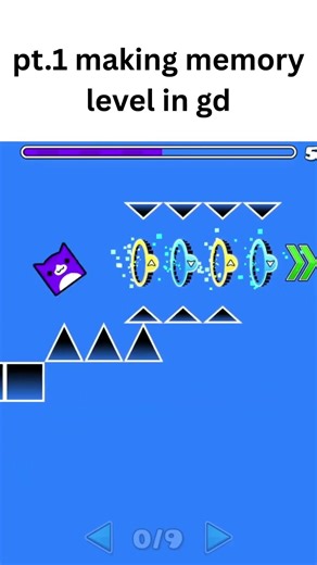 making a memory level in geometry dash pt. 1!
