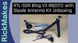 Watch RTL-SDR Blog V3 R820T2 with Dipole Antenna Kit Unboxing on Amazon Live
