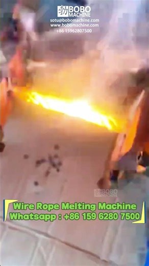 Semi automatic Large diameter Steel Wire Rope Melting Machine