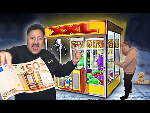50€ DANS UNE MACHINE A PINCE GEANTE DE LA FETE FORAINE