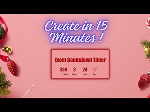 Create a Stunning Event Countdown Timer | HTML, CSS, jQuery in 15 Minutes! #javascript #html #css