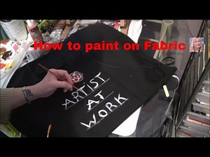 How to paint on FABRIC Easy Acrylic Painting for Beginners Step by Step