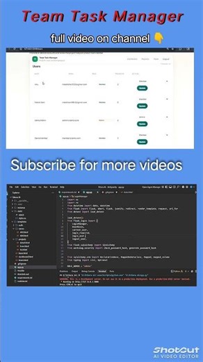 Full stack web application #aiwebsites #shortvideo #coding #deepcodeai #shorts #programming