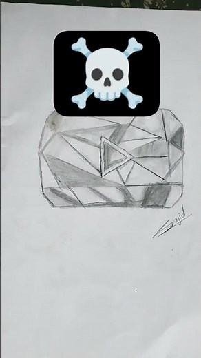 how to draw diamond play button drawing 🔥💯🙏🏻
