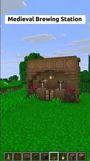 How To Build A Fantasy Medieval Witch's Potion Table In Minecraft ⚗️.#minecraft #shorts #original