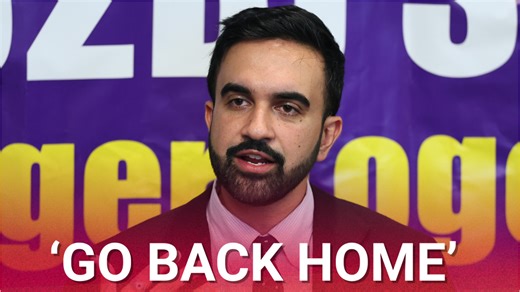 Protesters in Staten Island have slammed Democrat New York City mayoral candidate Zohran Mamdani. | Sky News Australia