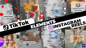 Videohive TikTok&Instagram Elements - 33995038 AEdownload.com