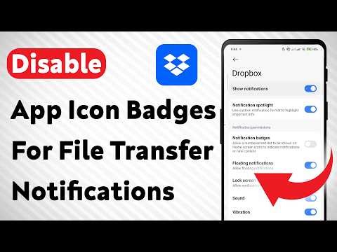 How To Disable App Icon Badges For File Transfer Notifications On Dropbox (Updated)