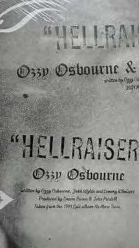 Ozzy Osbourne + Motorhead Hellraiser #ozzyosbourne #motörhead #hellraiser #vinyl #vinylcommunity