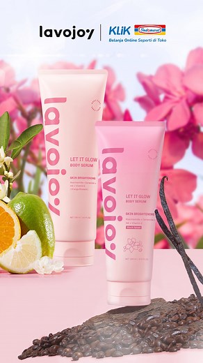 Dull, dry skin holding you back? Say hello to instant hydration and lasting glow!🙌🏻🤩 Get irresistibly smooth, moisturized skin with Let It Glow Body Serum and smell absolutely divine all day long 💫 🧡 Orange Blossom fragrance: fresh, floral, and energizing 🖤 Black Opium fragrance: warm, bold, and captivating Shop now at Klik Indomaret to get hydrated & glowing skin! 🛍️💖 | lavojoy