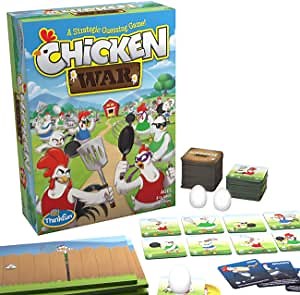 ThinkFun Chicken War Game - A Strategic Board Game with a Fun Theme and Hilarious Artwork, Perfect for Game Nights