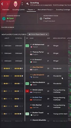 BEST Way To Find The Right Wonderkids In FM24 #fm24 #footballmanager