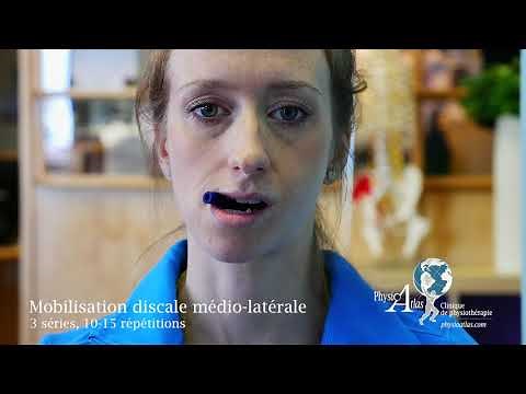 Exercice de réadaptation: Mâchoire (Mobilisation discale médio-latérale)