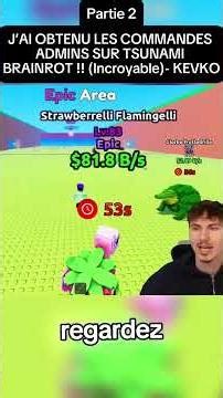 J’AI OBTENU LES COMMANDES ADMINS SUR TSUNAMI BRAINROT !! (Incroyable) part2