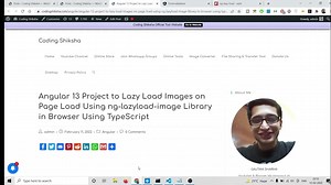 Angular 13 Project to Lazy Load Images on Scroll Using ng-lazyload-image Library in TypeScript