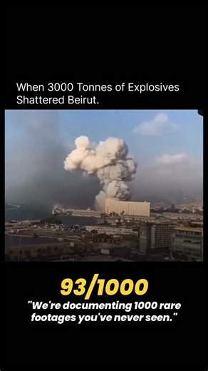 History Uncovered on Instagram: "On 4 August 2020, a massive explosion devastated the port area of Beirut, Lebanon, after around 2,750 tonnes of ammonium nitrate stored unsafely in a warehouse for years detonated. The blast killed more than 220 people, injured over 7,000, and left nearly 300,000 residents temporarily homeless, causing widespread destruction across the city. The explosion created one of the largest non nuclear blasts in history, generating a shockwave felt hundreds of kilometers 