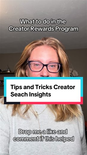 New to the creator rewards program then you will want to listen to this! #creatorrewardsprogram #tipsandtricks #creatorsearchinsights