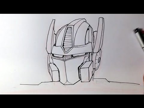 How to Draw Optimus Prime from Transformers - Easy Drawings