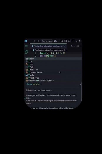 Python Tuples for Beginners #python #coding