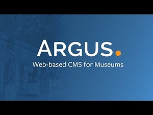 Argus Product Tour - Web-based collections management system for Museums