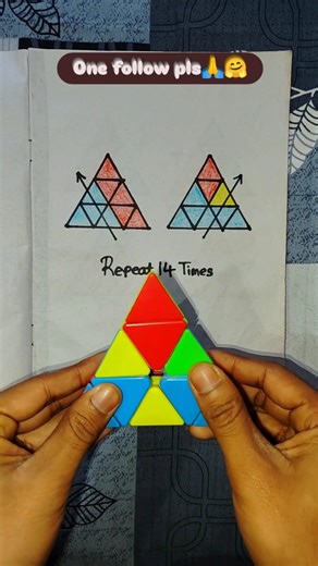 Cubes King Amrit on Instagram: "Pyraminx cube solve in 1 second 🤯@kingofcubers #cubeskingamrit #rubikscube #puzzle #cube #trendingreels"