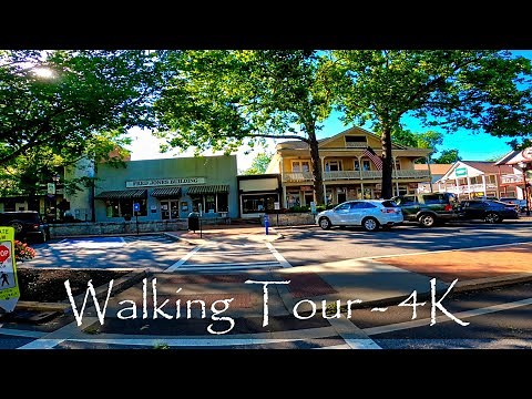 Dahlonega, GA - Mountain City Walking Tour - North Georgia College Town - 4K
