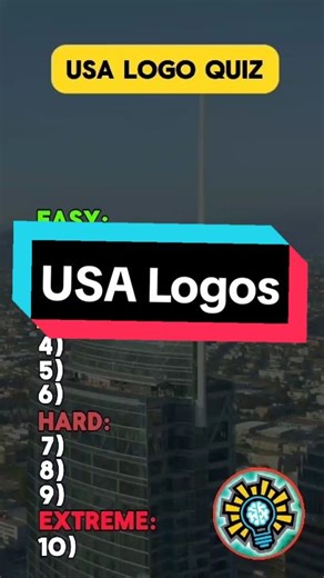 Only an American Can Guess These 10 Logos! 🇺🇸✨ #LogoQuiz #BrandChallenge #AmericanBrands #QuizChallenge #FYP #quiz #funquiz #trivia