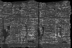 Volcano-scorched Roman scroll is read for the first time in 2000 years