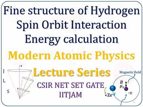 Fine structure of Hydrogen & Spin Orbit Interaction Energy Calculation MSc Atomic Molecular Physics